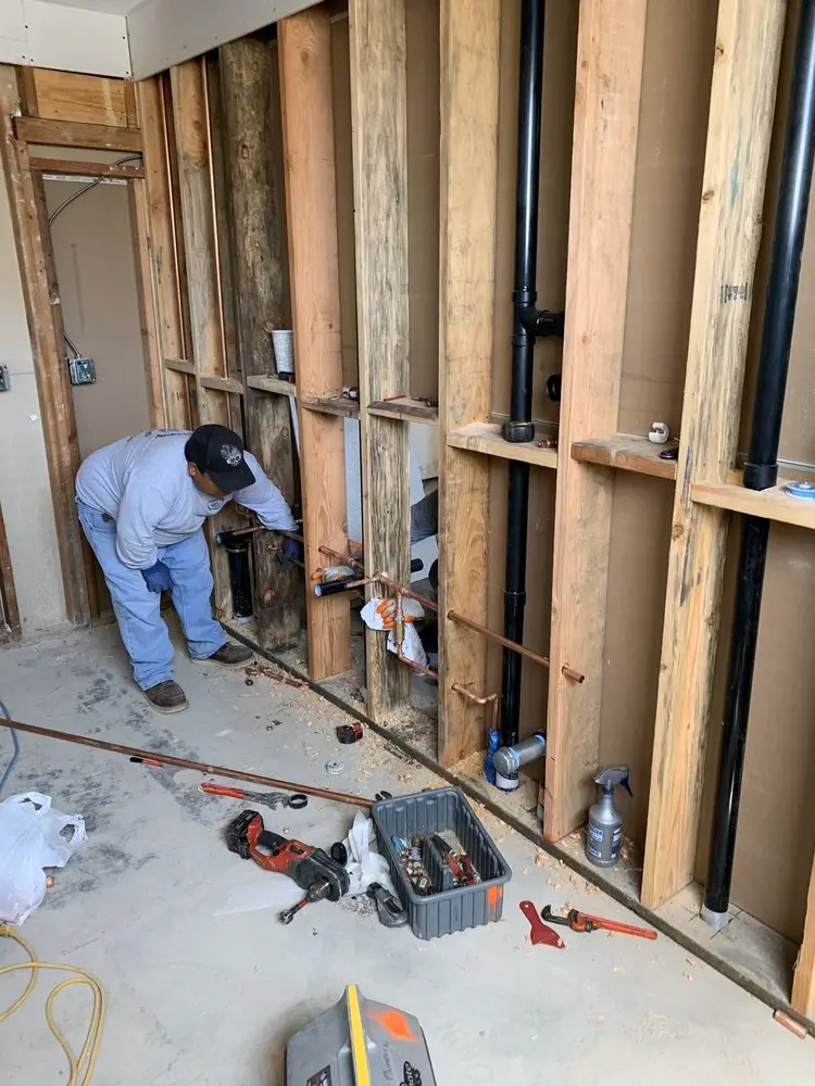 Commercial rough-in plumbing for Water Heater Replacement in Portola Hills
